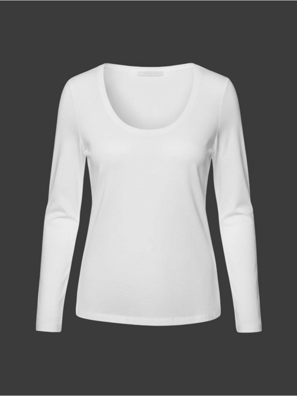 Tahari Viscose Blend White Long Sleeves Basic Women’s TShirt Top Size SP